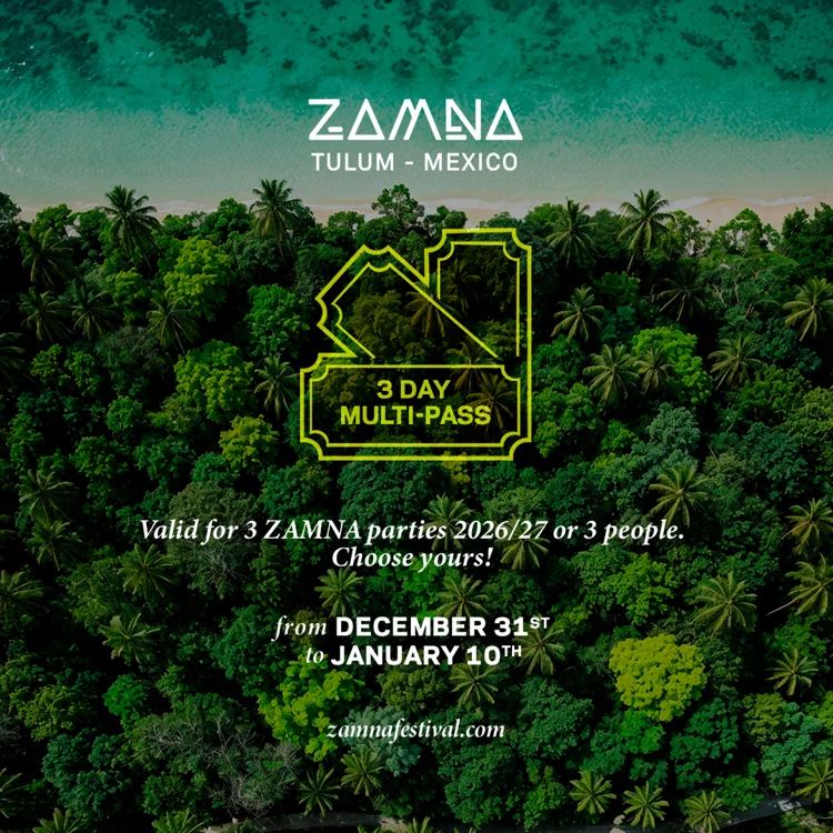Cartel de Multipass Zamna Tulum 2027