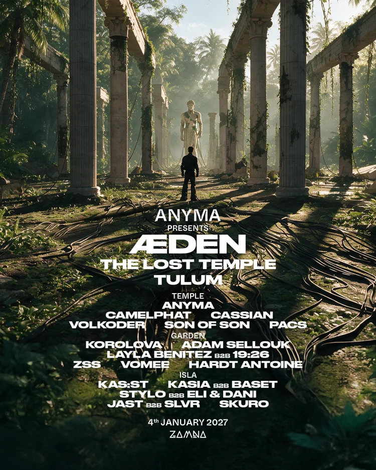 Cartel de ANYMA pres. ÆDEN TULUM